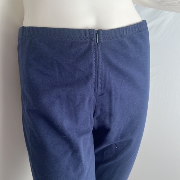 Express navy blue vintage Y2K front zip activewear yoga bootcut pants - Picture 2 of 9
